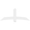 Ekena Millwork Bellingham Architectural Grade PVC Gable Bracket, 72"W x 30"H x 6"D x 6"F, 10/12 Pitch GBP072X30X0606BEL00 - alternate 4